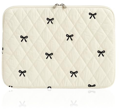DIFLAX Custodia per Laptop con Protezione a 360°, Custodia per Laptop da 13 Pollici, Sleeve per Laptop Style mignon, Blanc Impermeabile Custodia Borsa Custodia Protettiva Compatibile con MacBook