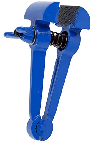 CLISPEED Schraubstock Aus Stahlguss Mit Kunststoffbeschichtung Tragbare Handklemme Feste Zange Mit Befestigungsknopf