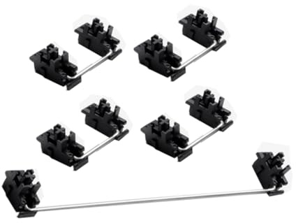 DIYEAH Mechanische Tastatur Satellitenstabilisator 6,25u 2u ABS Schwarz | Enter Taste, 4 Stück mit 2x2u und 1x6,25u, Stabile Eigenschaften, Einfache Montage