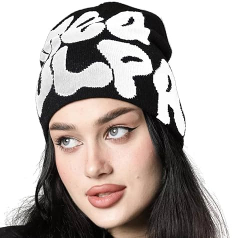 Beanie Mütze für Herren und Damen, Spider Web Hat Beanie Y2k, Mode Spide-Man Beanie Mütze,Warme Y2k Mütze Y2k Strickmütze,Hip Hop Beanie für Herren Damen