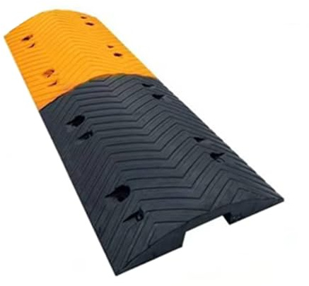 Rubber Speed Bump, 1 Channel Cable Protector Humps For Asphalt, Concrete, Gravel Driveways
