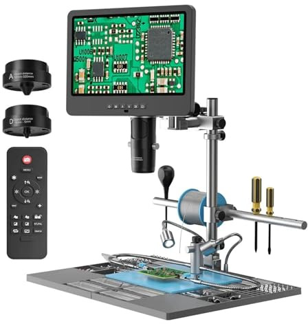 2000X Trinokular 10,1'' 2160P HDMI Digital Mikroskop for PCB/SMD Löten for Telefon Uhr Reparatur Klar Und PräZise
