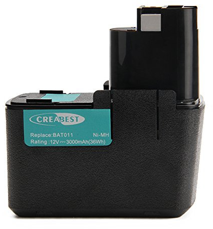 Creabest 12V 3.0Ah Akku Für Bosch 3300K Psb 12Vsp-2 Psr 120 Psr 12Ves-2 Gbm 12V Gli 12V Gsb 12 Vse-2 Ddr 12V Gsr 12V 2607335055 2607335071 2607335107 2607335145 2607335172