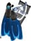 Cressi Agua Set - Set Maske Schnorchel und Flossen, Farbe Blu