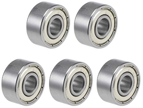 sourcing map 5 Stück Kugellager Rillenkugellager 608-10ZZ 8mm Innendurchm 22mm Außendurchm 10mm Bohrung Doppelt Geschirmt Chromstahl Z2 für Skateboard 3D Drucker Roller Inline Skates