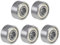 sourcing map 5 Stück Kugellager Rillenkugellager 608-10ZZ 8mm Innendurchm 22mm Außendurchm 10mm Bohrung Doppelt Geschirmt Chromstahl Z2 für Skateboard 3D Drucker Roller Inline Skates