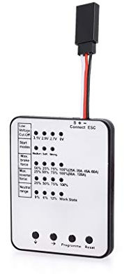 DollaTek RC Program Card Programmateur de contrôleur de Vitesse électronique pour Voiture RC 25A - 150A ESC