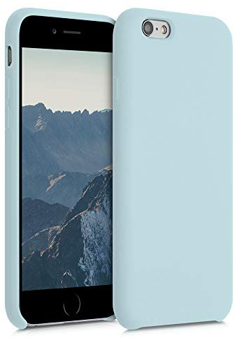 kwmobile Case Compatible with Apple iPhone 6 / 6S Case - TPU Silicone Phone Cover with Soft Finish - Cool Mint