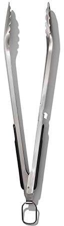 OXO Good Grips - Pinzas para barbacoa de acero inoxidable con abrebotellas incorporado