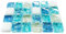 TOSSPER Crystal Cooling Stone Mat Bed for Hedgehogs Guinea Pig Hamster Chinchilla Rats Size M (blue)