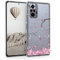 kwmobile Carcasa Compatible con Xiaomi Redmi Note 10 Pro - Funda Silicona TPU Flores Cerezo cayendo Rosado Suave/marrón Oscuro/Transparente