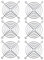 GDQLCNXB Metal 80mm PC Computer Fan Grill Mounting Finger Guard Protection Cover,Pack of 6