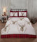 Rapport Home Bettwäsche-Set aus 100% gebürstetem Baumwollflanell, Motiv: Angus Hirsch, Winter-Bettwäsche-Set (Kingsize, Rot)