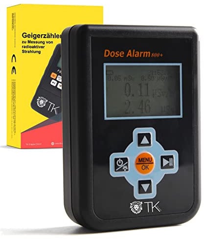 Geigerzähler - Dosimeter - Strahlenmessgerät - Strahlungsmessgerät Geiger Counter zur Messung μSv/H von Radioaktiver Strahlung mit deutscher Anleitung -