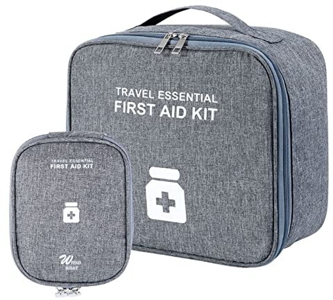 2stk Medikamententasche Reise Set, Erste Hilfe Tasche Leer, Reiseapotheke Tasche Leer, Notfalltasche, Große Kapazität Wasserdicht Notfalltasche, Erste Hilfe Set für Home Office und Reiseapotheke