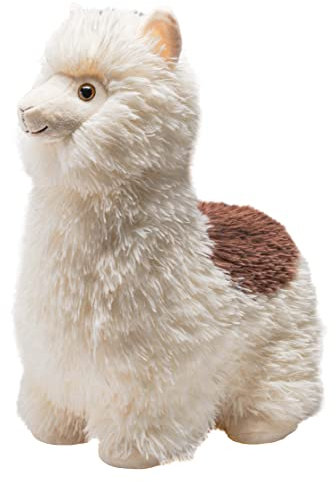 Wild Republic Snuggleluvs, Alpaka, Beschwertes Kuscheltier, 38 cm, Geschenk für Kinder, Plüschtier, Füllung aus recycelten Plastikflaschen