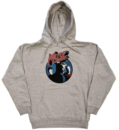 MUSE Hoodie Get Down Bodysuit Band Logo Official Unisex Grey Pullover
