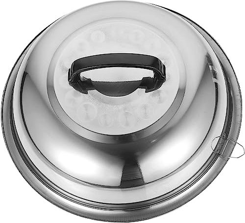 BAZAC Glas Sauce Pan Edelstahl Topf Deckel Glasdeckel Bratpfanne Abdeckung Kochgeschirr Deckel für Töpfe Pfannen Bratpfanne Pfanne Edelstahl Kochgeschirr-60CM