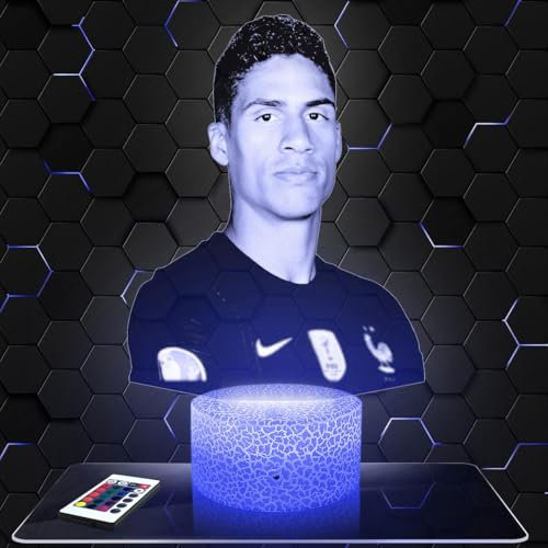 Lampephoto.fr Nachttischlampe - Touch-Nachtlicht Raphaël.V Fußballspieler 3D-LED-Lampe Illusion, Geschenkidee Weihnachten Geburtstag Junge und Mädchen Nachttischlampe Kinder- oder Erwachsenenzimmer