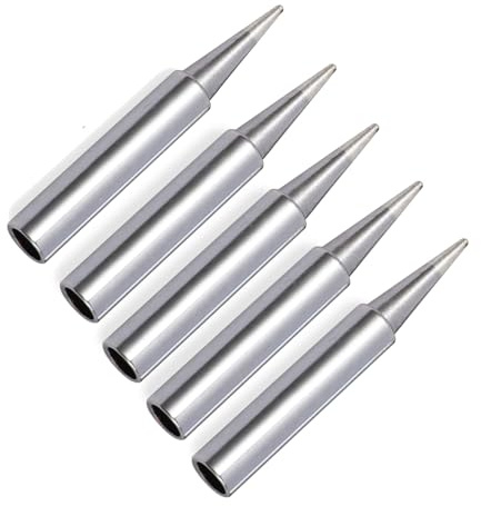 Soldering Iron Tips,900M Solder Tip Replacement, Solder Welding Replacement Tip Kit Use for Hakko, Radio Shack Solder Station etc (5PCS 900M-T-B)
