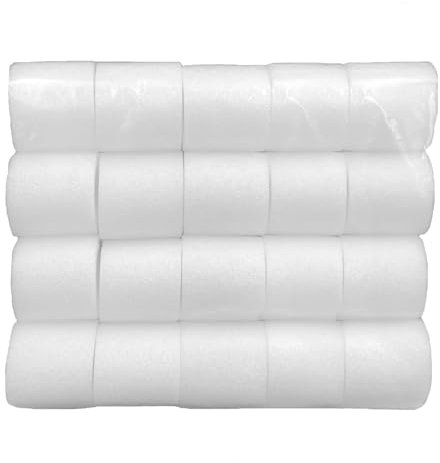 Vorhang-Abstandshalter, 4,8 cm Länge, Innenraum, Ösenvorhang-Abstandhalter, Schaumstoff-Abstandhalter, perfekte Falten für Stangen bis 35 mm Ösenvorhänge, 20 Stück