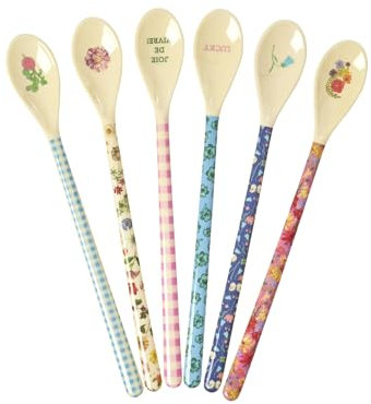 Rice Latte Löffel aus Melamin La Joie De Vivre Prints 6 Stück, MELSP-LSS24XC
