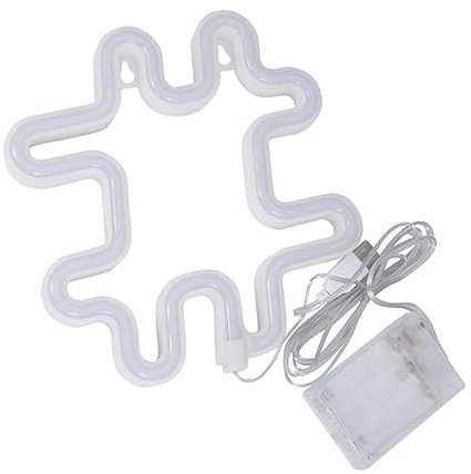 HOMSFOU 1Stk LED-Symbollicht hochzeitsdeko wandverkleidung neon lamp wanddeckoration geschenkidee für reisende noon Kinderzimmer das Schild Zeichen stehen Nachtlicht schmücken Plastik Weiß
