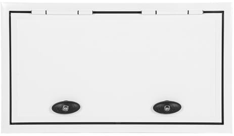 Porte de Compartiment de Rangement pour Camping-Car, Porte de Trappe de Rangement pour Camping-Car 26x14 Pouces, Porte à Bagages Carrée en Alliage D'aluminium avec Tige de