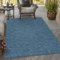 Mazovia Outdoor Teppich - Innen und Aussenbereich - Blau 200 x 300 cm