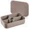 KLIPPSI® Lunchbox Large-5 Fächer Brotdose Vorratsdosen aus Platin Silikon reißfest, hitze-kältebeständig, auslaufsicher, spülmaschinengeeignet (beige)