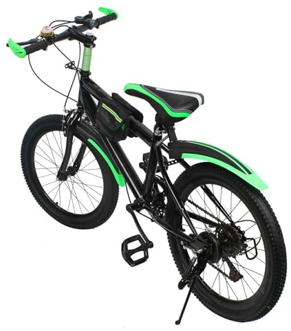 WooDerson Mountainbike 20 Zoll Jungen, Kinderfahrrad Mit Wasserbecher Halter Und Kompass Glocke, Rennräder Tragfähigkeit 85kg, Aus Kohlenstoffstahl, Für Straßen Und Berge