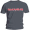Iron Maiden Classic Logo Official Tee T-Shirt Mens Unisex (X-Large) Grey