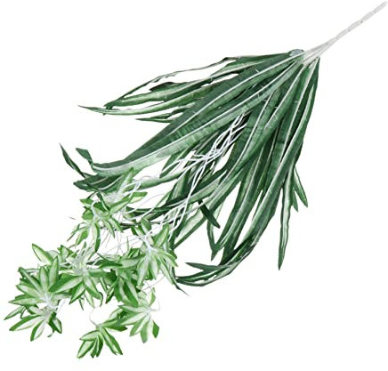 ABOOFAN Artificial Spider Plant Hanging Decoration Uv Resistant Plastic Chlorophytum Indoor Outdoor Faux Greenery for Home Garden Wall Decor