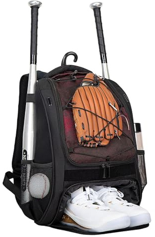 ycezw Baseballtasche Für Kinder, Baseballtasche | -Baseballtasche Mit Schuhfach, Softball-Rucksack | Baseballschlägertasche Mit Großem Fassungsvermögen Für Helme,