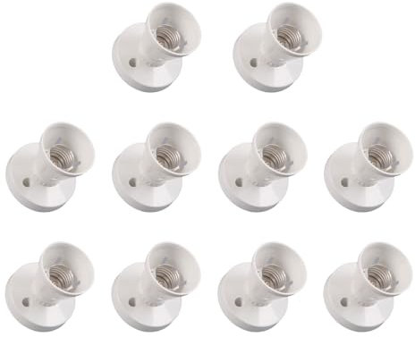 SUIOPPYUW 10 Stück Lampenfassung mit Bajonettverschluss zum Schrauben, Lampenadapter, Deckenleuchte, 10 Stück Deckenlampenfassung, Adapterlampen