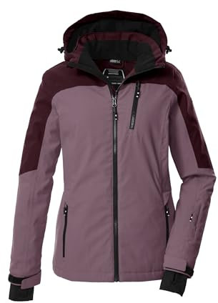 Killtec Damen Skijacke Funktionsjacke mit Kapuze und Schneefang KSW 435 WMN SKI Jckt 00523-malve 44