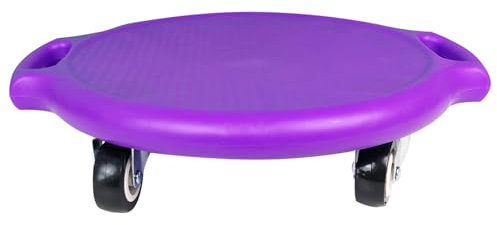 Chidiam Kinder Rollbrett Balance Board Für Kinder, Scooter Board mit Haltegriffen und Umlenkrollen, Kindersport zur Förderung von Balance, Motorik & Koordination, Balance Spiel ab 3 Jahren