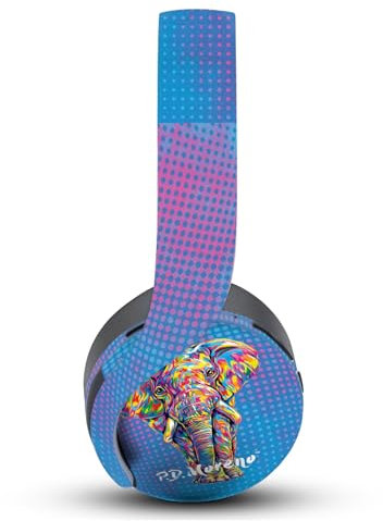 Head Case Designs Offizielle P.D. Moreno Elefant Tiere II Vinyl Haut Aufkleber Abziehbild Abdeckung kompatibel mit Sony PlayStation PS Pulse 3D Headset