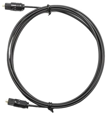 Générique Digital Optical Audio Cable - 1.5m OD2.2mm | to Metal Connectors | High-Speed Fiber Optic Cord | Durable PVC Jacket for Home Theater Systems