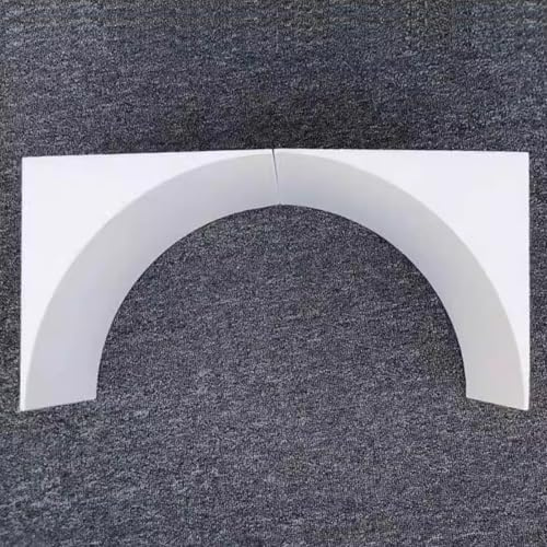 2 X DIY Rounded Archway Kit for Doorway, Lightweight Foam Arch Trim Kit, Half Circle Arch Way Molding Decor, Door Frame Arch Mold for Indoor Hallway(10x15x15cm (3.9x5.9x5.9))