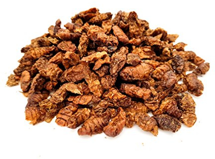 HERONS - Dried Silkworm Pupae - For Turtles, Birds, Reptiles, Mammals, Koi & Pond Fish - 100% Natural - High Protein - Ballast Substances & Chitin - Regulates Digestion - 500 Grams