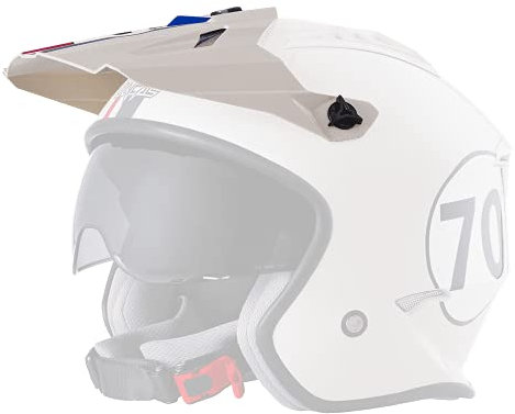 O'NEAL | Motorradhelm | Enduro Motorrad | Ersatzvisor | Volt Helmet Herbie | Erwachsene | Weiß Rot Blau