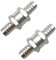TAKPART 2x Kraftstoff Aluminium Rückschlagventil Rückschlagkraftstoffleitung für Benzin Dieselöl Pflanzenöl(12MM)