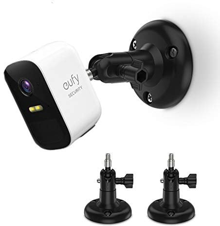 HOLACA Verstellbare Wandhalterung, kompatibel mit Eufycam 1/2/2C/2C Pro/3/3C/E, Arlo, und Anderen Eufycam-kompatiblen Modellen, 6,35 mm (1/4 Zoll) Schraube, Eufycam-Wandhalterungen