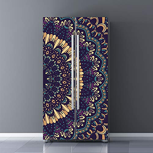 Modern Art Vinyl 3D Door Sticker, Peel and Stick Self Adhesive Removable Vinyl Door Decals for Home Decor,Door Mural Fridge Sticker Poster Art Wall Paper,32.3x78.7/82x200cm