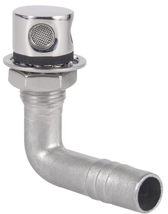 Stainless Steel 90° Elbow Boat Fuel Gas Tank Vent for 5/8 inch (16mm) Inner Diameter Hose