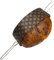 Spieß für Panettone und andere Hefeteige bis zu 1 kg (Länge 40 cm), aus Edelstahl, Einfach zu verwenden, Gabel für Panettone und Colomba mit Sicherheitskappen
