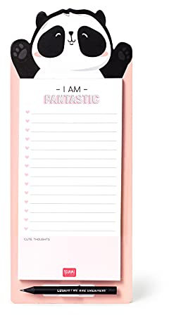 Legami Don't Forget - Blocco Note Magnetico, 11x28 Cm, Panda