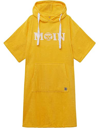 Van One Classic Cars Surf Poncho Strand Poncho Bademantel Umziehhilfe für Damen und Herren VW Bulli »MOIN« Petrol Weiß (XS)