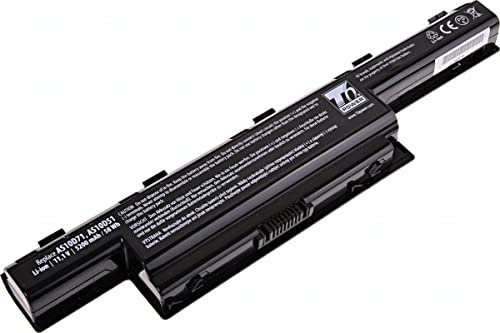T6 Power battery for Gateway Laptop, Teilenummer AS10D3E, Li-Ion, 5200 mAh (58 Wh), 11,1 V